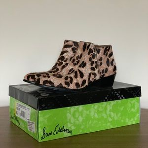 Sam Edelman Petty Leopard Boots (Like New)